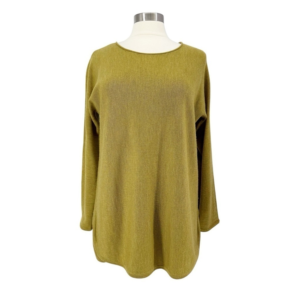 EILEEN FISHER Long Sleeve 100% Merino Wool Sweater M